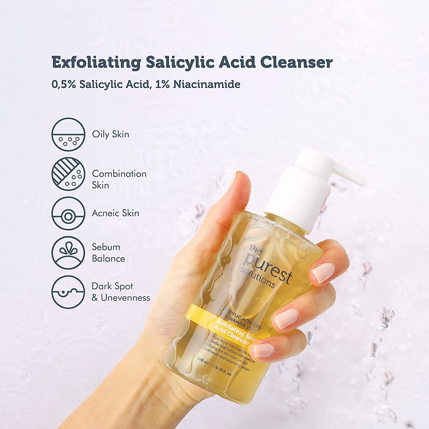 The Purest Solutions Exfoliating Salicylic Acid Cleanser Facial